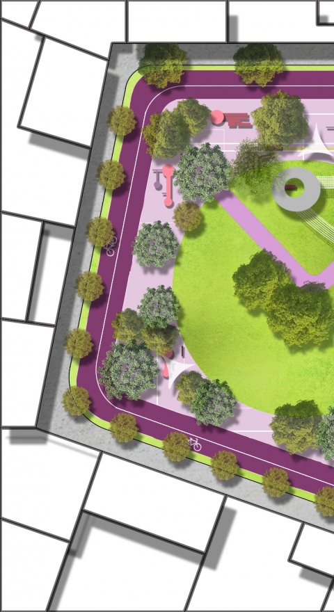 Çocuk oyun alanı peyzaj tasarım projesi